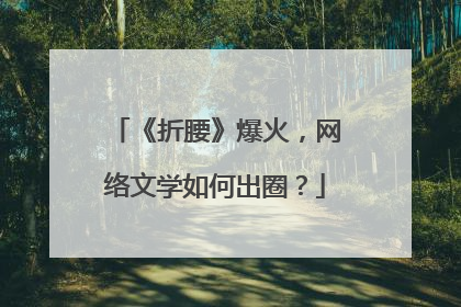 《折腰》爆火，网络文学如何出圈？