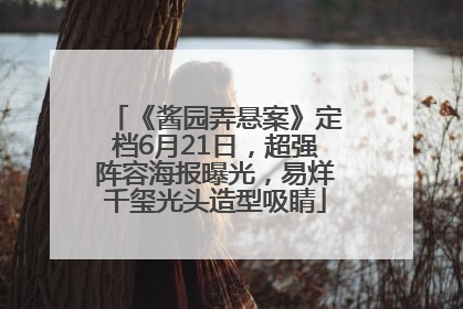 《酱园弄悬案》定档6月21日，超强阵容海报曝光，易烊千玺光头造型吸睛