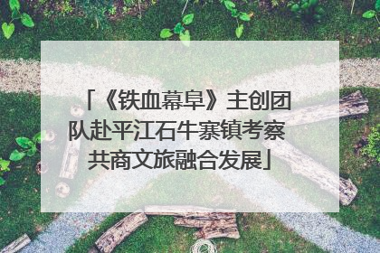 《铁血幕阜》主创团队赴平江石牛寨镇考察 共商文旅融合发展