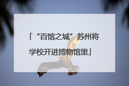“百馆之城”苏州将学校开进博物馆里
