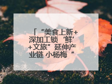 “美食上新+深加工锁‘鲜’+文旅”延伸产业链 小杨梅“撬动”大产业