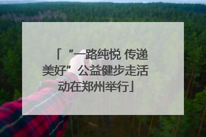 “一路纯悦 传递美好”公益健步走活动在郑州举行