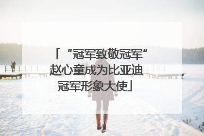 “冠军致敬冠军” 赵心童成为比亚迪冠军形象大使