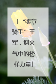 “奖章骑手”王军：烟火气中的榜样力量