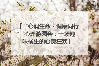 “心润生命・健康同行” 心理游园会：一场趣味横生的心灵狂欢