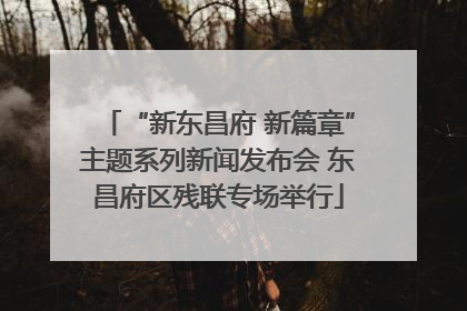 “新东昌府 新篇章”主题系列新闻发布会 东昌府区残联专场举行