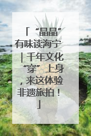“晶晶”有味读海宁｜千年文化“穿”上身，来这体验非遗旅拍！