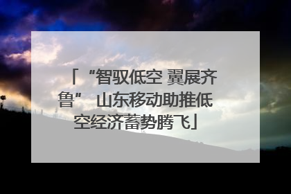 “智驭低空 翼展齐鲁” 山东移动助推低空经济蓄势腾飞