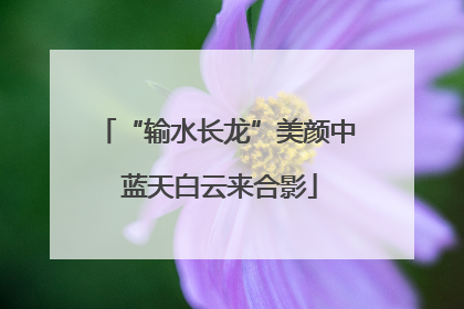 “输水长龙”美颜中 蓝天白云来合影