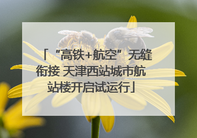 “高铁+航空”无缝衔接 天津西站城市航站楼开启试运行