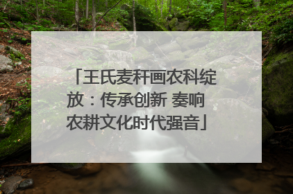 王氏麦秆画农科绽放：传承创新 奏响农耕文化时代强音