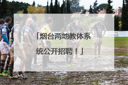 烟台两地教体系统公开招聘！