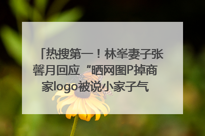 热搜第一！林峯妻子张馨月回应“晒网图P掉商家logo被说小家子气”：没那么多想法，可能有人恶意解读