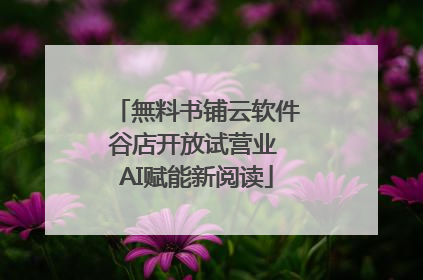 無料书铺云软件谷店开放试营业 AI赋能新阅读