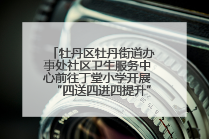 牡丹区牡丹街道办事处社区卫生服务中心前往丁堂小学开展“四送四进四提升”及无烟日宣传活动