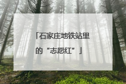石家庄地铁站里的“志愿红”