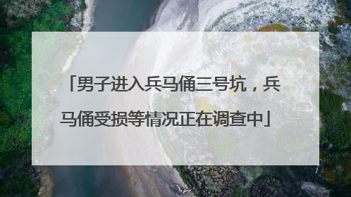 男子进入兵马俑三号坑，兵马俑受损等情况正在调查中