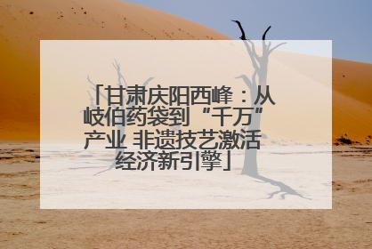 甘肃庆阳西峰：从岐伯药袋到“千万”产业 非遗技艺激活经济新引擎