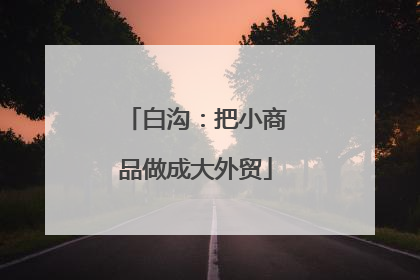 白沟：把小商品做成大外贸