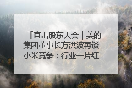 直击股东大会｜美的集团董事长方洪波再谈小米竞争：行业一片红海，打法已固定，无论谁胜都是消耗战