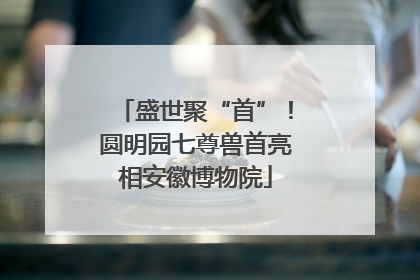 盛世聚“首”！圆明园七尊兽首亮相安徽博物院
