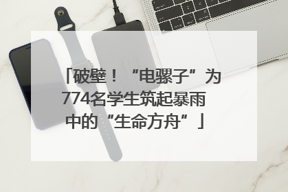 破壁！“电骡子”为774名学生筑起暴雨中的“生命方舟”