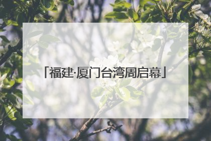 福建·厦门台湾周启幕