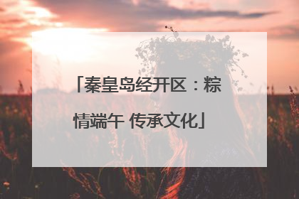 秦皇岛经开区：粽情端午 传承文化