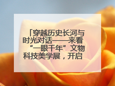穿越历史长河与时光对话——来看“一眼千年”文物科技美学展，开启一场文化之旅