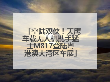 空陆双侠！天鹰车载无人机携手猛士M817登陆粤港澳大湾区车展