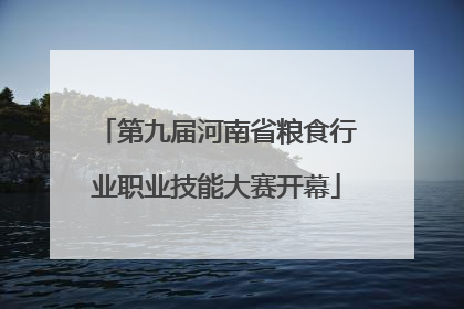 第九届河南省粮食行业职业技能大赛开幕