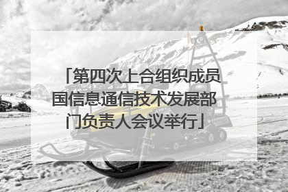 第四次上合组织成员国信息通信技术发展部门负责人会议举行