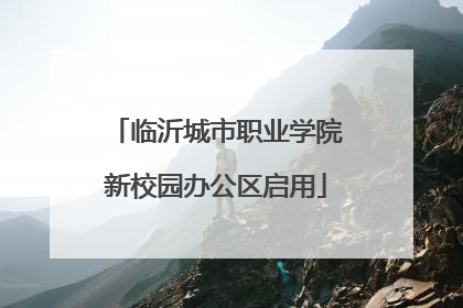 临沂城市职业学院新校园办公区启用