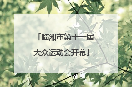 临湘市第十一届大众运动会开幕