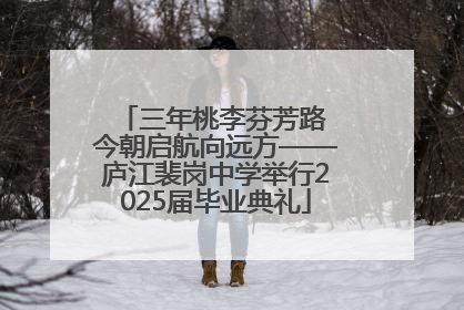 三年桃李芬芳路 今朝启航向远方——庐江裴岗中学举行2025届毕业典礼