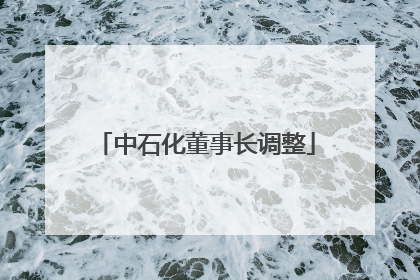 中石化董事长调整