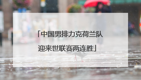 中国男排力克荷兰队 迎来世联赛两连胜