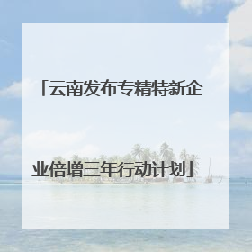 云南发布专精特新企业倍增三年行动计划