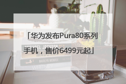 华为发布Pura80系列手机，售价6499元起