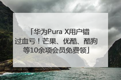 华为Pura X用户错过血亏！芒果、优酷、酷狗等10余项会员免费领