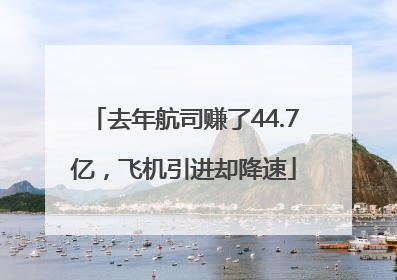去年航司赚了44.7亿，飞机引进却降速