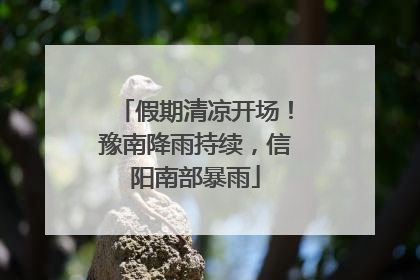 假期清凉开场！豫南降雨持续，信阳南部暴雨