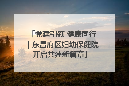党建引领 健康同行｜东昌府区妇幼保健院开启共建新篇章