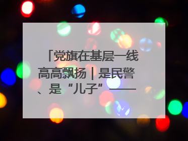 党旗在基层一线高高飘扬｜是民警、是“儿子”——申飞飞在太行山中的一线坚守