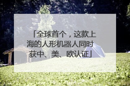全球首个，这款上海的人形机器人同时获中、美、欧认证