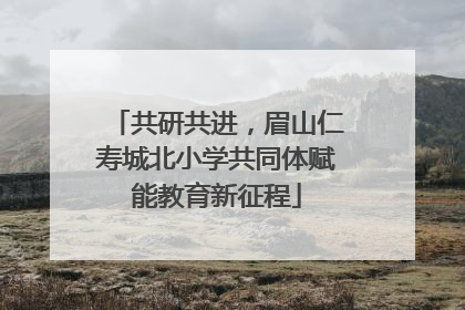 共研共进，眉山仁寿城北小学共同体赋能教育新征程