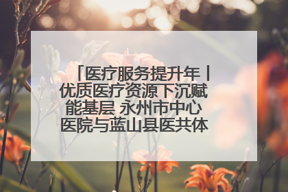 医疗服务提升年丨优质医疗资源下沉赋能基层 永州市中心医院与蓝山县医共体总院共筑健康屏障