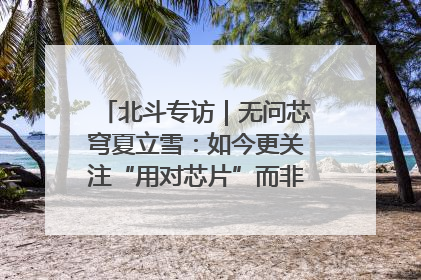 北斗专访｜无问芯穹夏立雪：如今更关注“用对芯片”而非“用贵芯片”