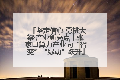 坚定信心 勇挑大梁·产业新亮点丨张家口算力产业向“智变”“绿动”跃升