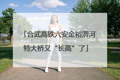 合武高铁六安金裕淠河特大桥又“长高”了